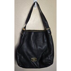 Michael Kors Genuine Pebbled Leather Satchel Purse 12in Shoulder Bag